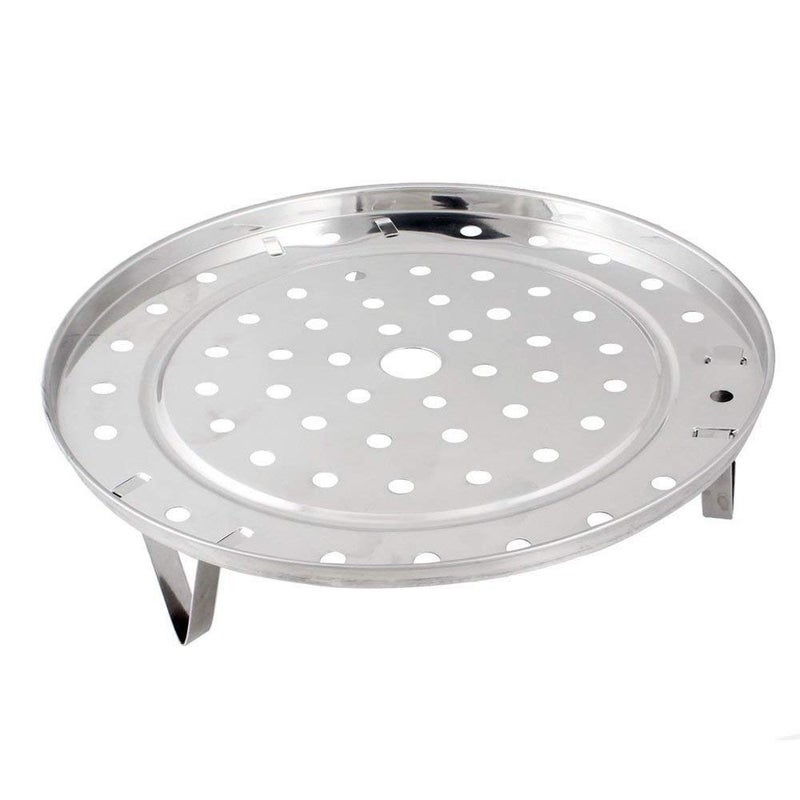 Fnoko Steaming Rack Household Stainless Steel Cooking Ware Thickened Steaming Rack Stand (10 inch) - Image 1